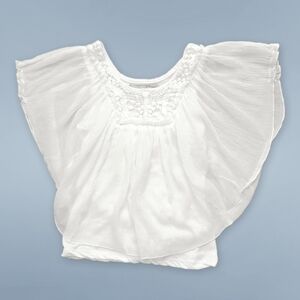 Epic Threads Girls White BOHO Top.